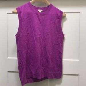 Jcrew fuchsia sleeveless sweater tank